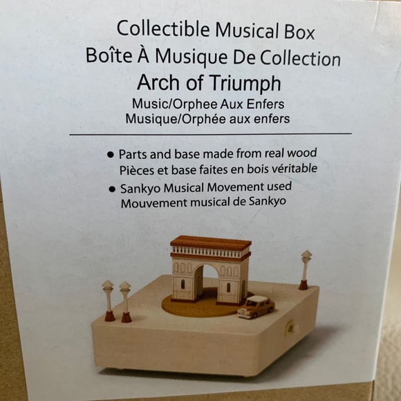 New - Collectible Musical Box - Arch of Triumph - Picture 2 of 8